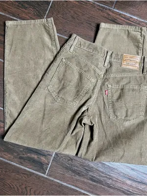 Levi’s Premium Corduroy Tan Baggy Dad Pants Womens Size 24 thumbnail 3