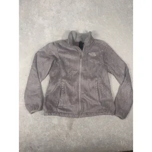 The North Face Osito Fleece Jacket‎ Womens Medium Gray Full Zip Soft High Pile thumbnail 5