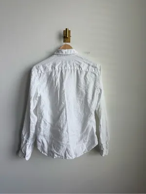 Quince White 100% Linen Oversized Button Down Shirt Womens Small thumbnail 4