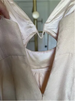L’ATISTE Champagne Cutout Wide‎ Leg Jumpsuit Romper Wedding Guest Cocktail Glam thumbnail 7