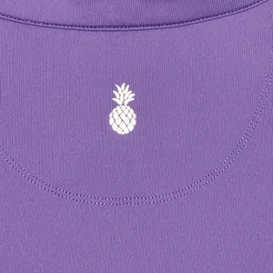 Tommy Bahama IslandZone Purple Short Sleeve Mock Neck Zip Golf Polo Shirt Medium thumbnail 7