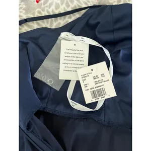 Cowl Neck Satin Gown size 2 Marine‎ Navy Wedding Guest Old Money Minimalist NWT thumbnail 2