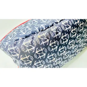 Tupperware top handle sack Hamptons Nautical Seashore Insulated Lunch Bag thumbnail 8