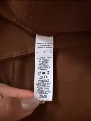 Nike Brown Athletic Bike Shorts with White Swoosh thumbnail 2