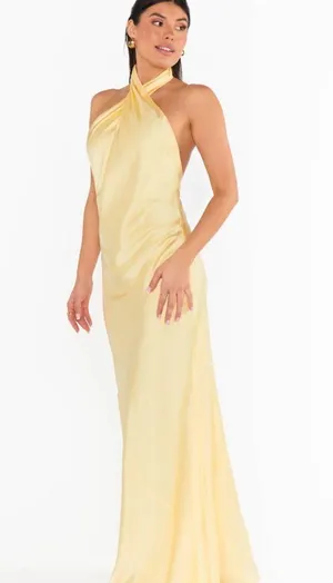 Show me your mumu jasmine halter maxi thumbnail 1