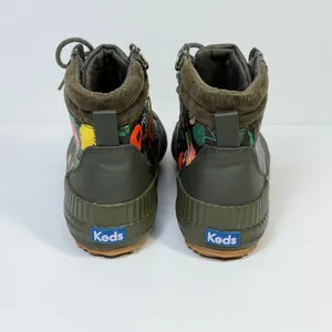 Keds x Rifle Paper Co Scout Boot Olive Floral Lace Up Ankle Boots Sz 7 Gorpcore thumbnail 5