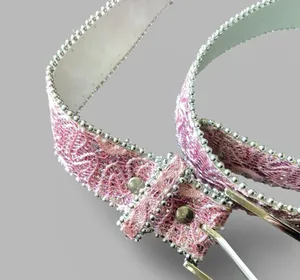 NWOT Pink Glitter Belt thumbnail 4