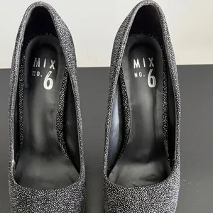Mix No. 6 Black Sparkle Platform‎ Stilettos Sz 6.5 thumbnail 3