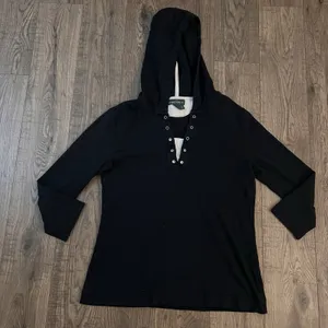 Lauren Ralph Lauren‎ Hooded Sweatshirt Small Navy Blue thumbnail 1