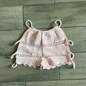 Butterfly bikinis knit shorts Pink thumbnail 2