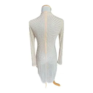 New Womens Quorae Phoebe Rhinestone Pearls Cocktail Evening Statement Dress 2X thumbnail 9