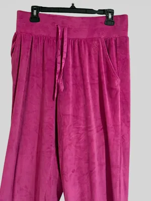 Victoria's Secret Hot Pink Velour Lounge Pants thumbnail 2