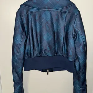 Maeve Blue Bomber Jacket with Structured Design thumbnail 10
