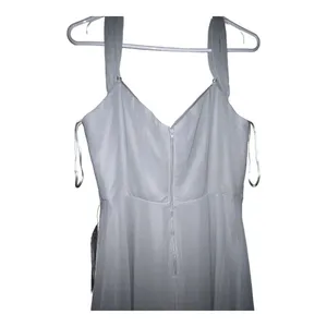 NWT Birdy Grey Devin Chiffon Convertible Maxi Dress Dove‎ Gray Women’s Size Med thumbnail 7
