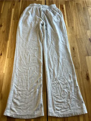 Better Together Gray Wide Leg Sweatpants Women’s XS Drawstring Lounge Pants thumbnail 1