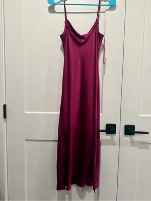 Express Cowl Neck Slip Midi Dress thumbnail 11