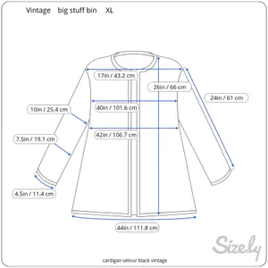 cardigan velour velvet black vintage thumbnail 2