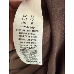 ASOS Design Tall Women's mesh corset detail‎ maxi dress Brown Size 8 thumbnail 6