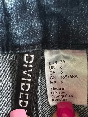 H&M Women's Blue Skinny Denim Jeans Solid Size US6 thumbnail 6
