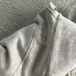 Lululemon oversized scuba funnel neck oatmeal and gold size XS thumbnail 4