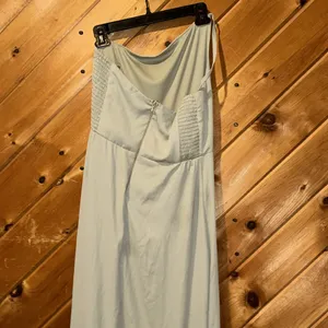 Show me your mumu Shannon one shoulder bridesmaid dress in moss green thumbnail 8