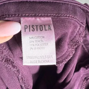 Pistola Hannah Cargo Skinny Pant Women's Dark Purple Stretch Fabric Mid-Rise 32 thumbnail 10