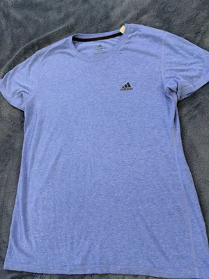 adidas Light Heather Blue Short Sleeve Crew Tee thumbnail 2