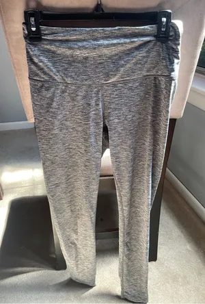 High-Waist Heather Gray Leggings - Women thumbnail 1