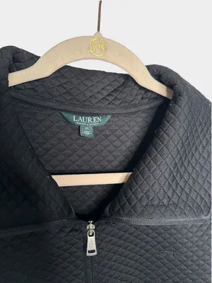 Lauren Ralph Lauren Black Quilted Full Zip Vest XL thumbnail 3