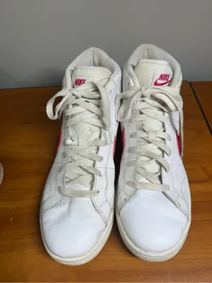 Nike Womens Court‎ Royale 2 Mid White/Rush Pink Leather Sneaker Shoe W10 thumbnail 5