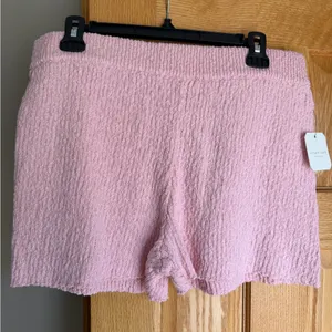 Altar’d State Lana High Rise Pink Pull-On Sweater Knit Shorts NWT XXL Cotton thumbnail 1