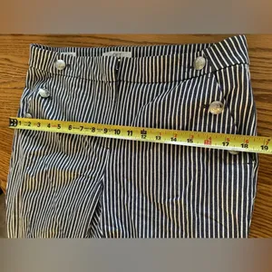LOFT Women's Blue/White Striped The Riviera Slim Ankle Pants -6 thumbnail 12