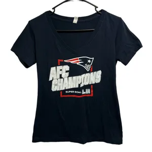 Next Level Apparel New England Patriots AFC Campions Super Bowl LII Shirt thumbnail 1