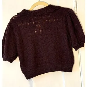 Free People Edie 100% Cashmere Cardigan Size S NWOT Fudge Brown thumbnail 6