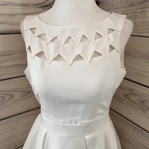 Latiste White Cutout Backless Fit & Flare Dress XS NWT thumbnail 5