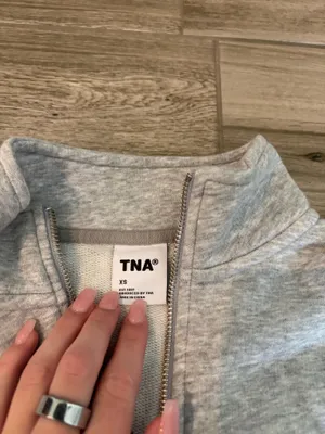 TNA Crop Aritzia 1/4 Zip Sweatshirt thumbnail 2