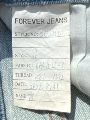 Pistola Forever Jeans Light Wash Distressed Straight Leg Denim thumbnail 3
