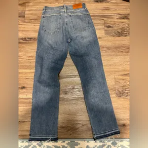 Lucky Brand Blue Distressed Straight Leg Jeans thumbnail 2