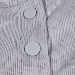 Outdoor Voices Earl Grey Ribbed Cardigan XS Snap Front‎ Long Sleeve Athleisure thumbnail 6