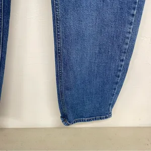 ASOS Curve High Rise Mom Jeans Womens 18 Blue Denim 90s Style Classic Zip Fly thumbnail 2