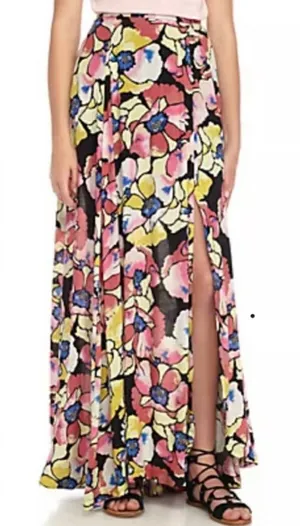 Free People Hot Tropics Floral Maxi Skirt thumbnail 1