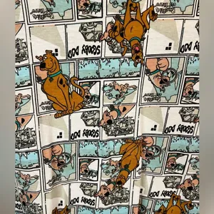 Scooby Doo Blue White Comic Strip Graphic T‎ shirt Juniors Sz XXL Cartoon Retro thumbnail 3