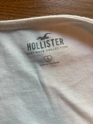 Hollister Top Crop White  thumbnail 3