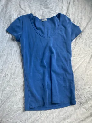 John Galt Electric Blue V-Neck Top thumbnail 1