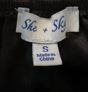 She & Sky Boutique black leopard blouse thumbnail 3