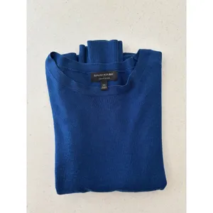 Banana Republic Forever Sweater XS Blue Merino Blend Crew Neck Lightweight Knit thumbnail 10