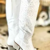 Southern Fried Chicks Glitzy White Rhinestone Cowgirl Boots thumbnail 2