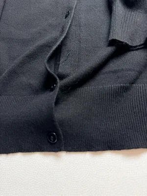 Grace Karin Women’s Small Black Button Front Cardigan Sweater Viscose Knit thumbnail 11