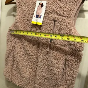 Original Weatherproof Vintage Cozy Pink Sherpa Vest - size small thumbnail 12