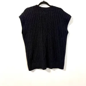 Universal Threads Navy Cable Knit V-Neck Sweater Vest Sz M thumbnail 5